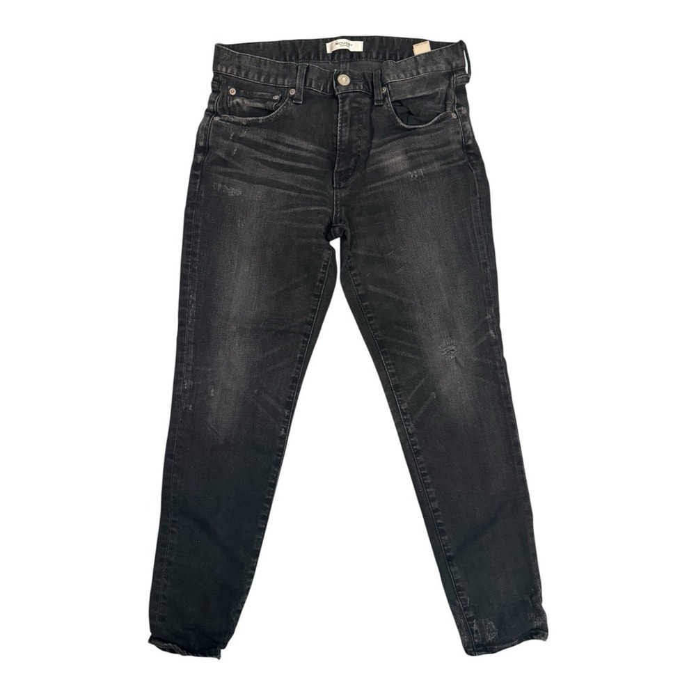 Moussy Vintage Skinny Fit Jeans Distressed Faded Black Women's Size 30 (Tag: 28)